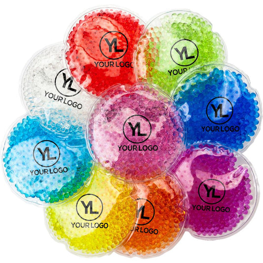 Custom Logo Promotional Round Gel Beads Hot or Cold Pack
