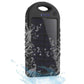 Promotional Custom Logo Water Resistant Solar Power Bank Dual USB Ports 5000mAh