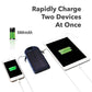 Promotional Custom Logo Water Resistant Solar Power Bank Dual USB Ports 5000mAh