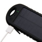 Promotional Custom Logo Water Resistant Solar Power Bank Dual USB Ports 5000mAh