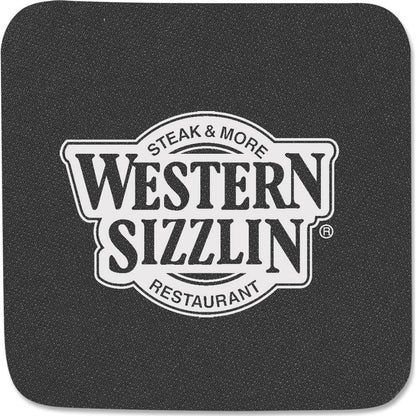 Custom Logo Square Foam Coasters, Promotional Foam Bud Coasters