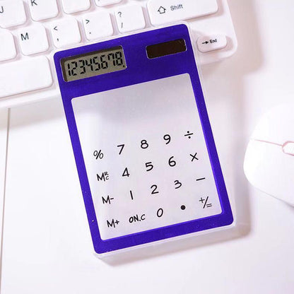 Promotional New Transparent Calculator With Premium Logo Display