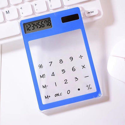 Promotional New Transparent Calculator With Premium Logo Display