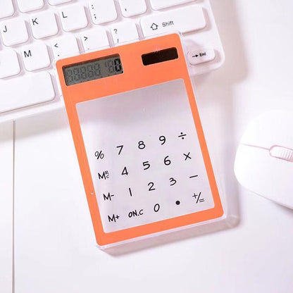 Promotional New Transparent Calculator With Premium Logo Display