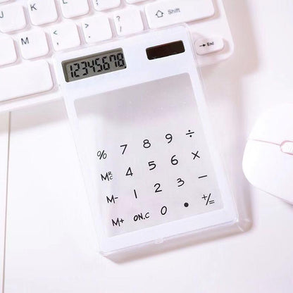 Promotional New Transparent Calculator With Premium Logo Display