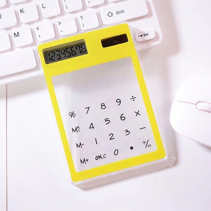 Promotional New Transparent Calculator With Premium Logo Display