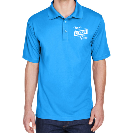 Custom Promotional Ultra Fit Men's Solid Polo T‑shirts - All Colors