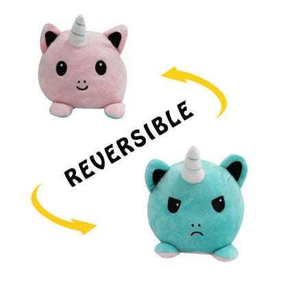 Wholesale Reversible Plushie Toys, Flip Mood Toy Unicorn Key Chain