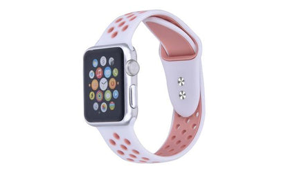 Wholesale Breathable Silicone Sport Band for Apple Watch Series 1, 2, 3, 4, 5 and Sport