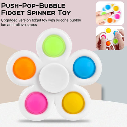 Custom Pop Fidget Spinners, Promotional Push Fidget Spinner With Your Logo - HOT!