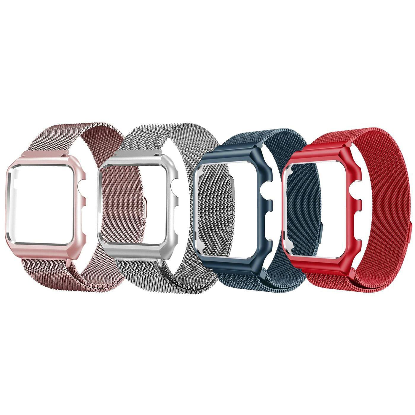 Bulk Apple Watch Premium Stainless Steel Magnetic Watchband With Watch Cover Case