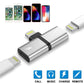 Bulk Dual Ports Adapter Splitter, 2 in 1 8 pin Headphone Jack Aux Audio & Charger Adapter Cable Connector